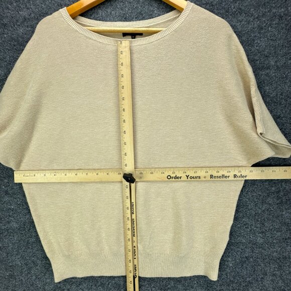 **SOLD**Quince Sweater Womens Medium Beige Cashmere Blend Dolman Minimalist - Picture 7 of 8